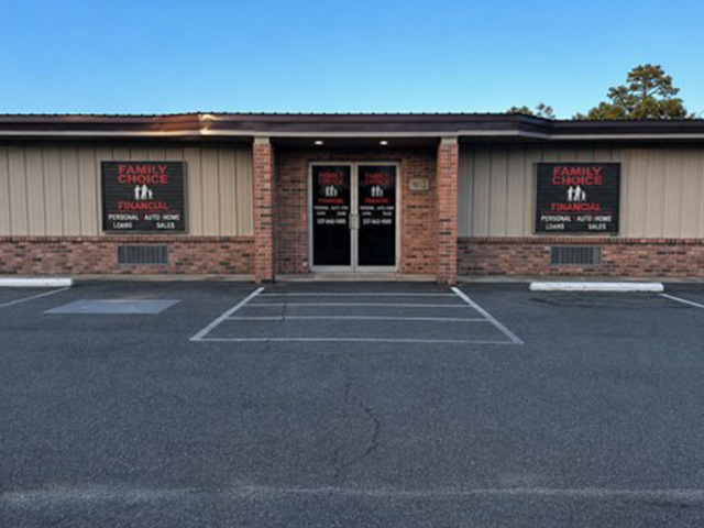 Family Choice Financial storefront in DeRidder, LA