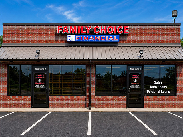 Family Choice Financial storefront in Grenada, MS