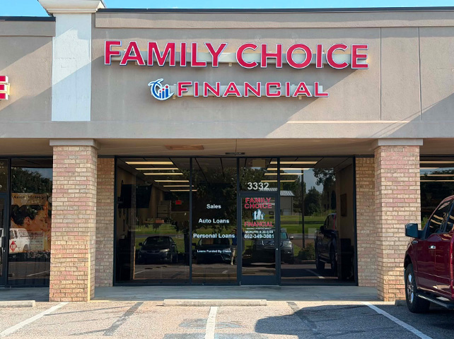 Family Choice Financial storefront in Southaven, MS