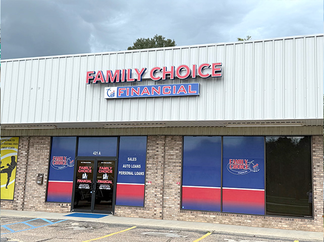 Family Choice Financial storefront in Picayune, MS